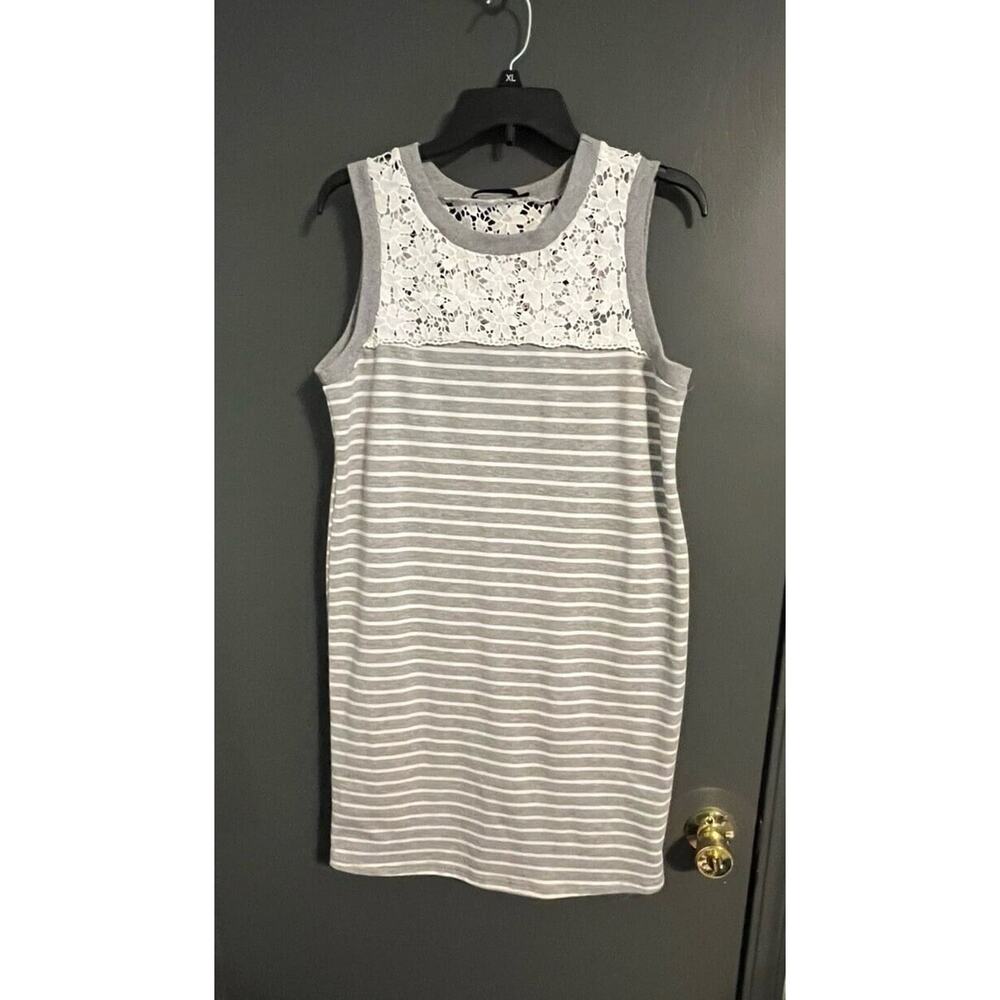 Doe & Rae Medium Tank Top striped, and lace dress